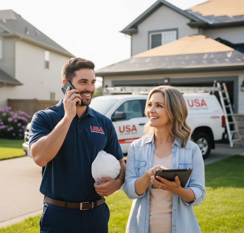 USA Roof Repair Experts customer support in Santa Fe